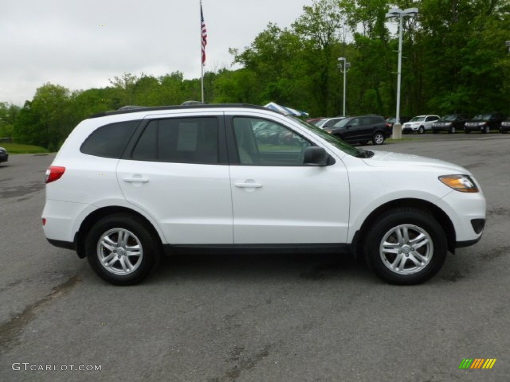 2011 Santa Fe GLS AWD - Frost White Pearl / Beige photo #1