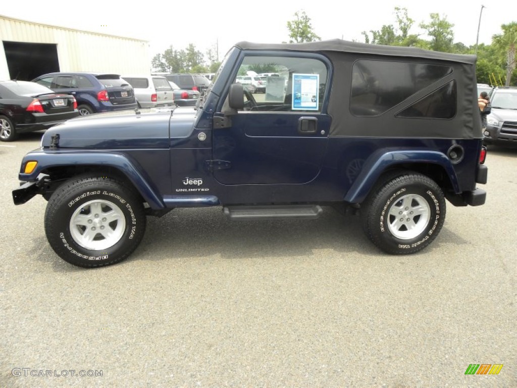 2006 Wrangler Unlimited 4x4 - Midnight Blue Pearl / Dark Slate Gray photo #2