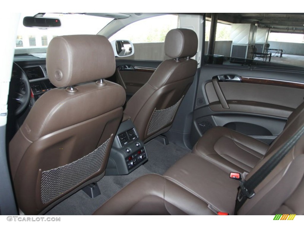 Espresso Brown Interior 2012 Audi Q7 3.0 TDI quattro Photo #65236352