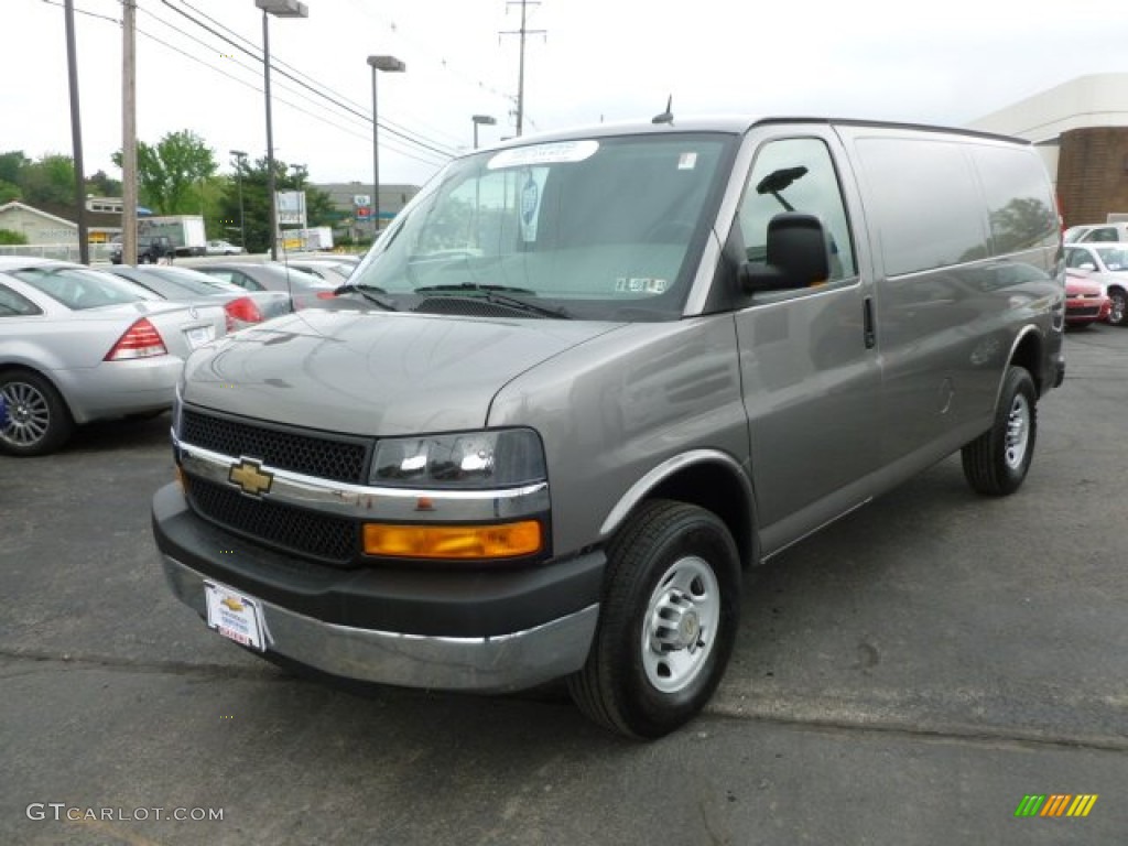 2012 Express 2500 Cargo Van - Graystone Metallic / Medium Pewter photo #3