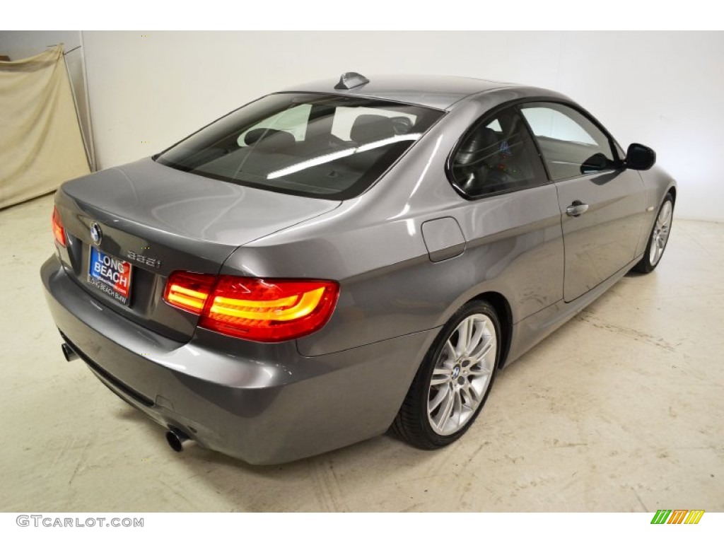 2011 3 Series 335i Coupe - Space Gray Metallic / Black photo #5