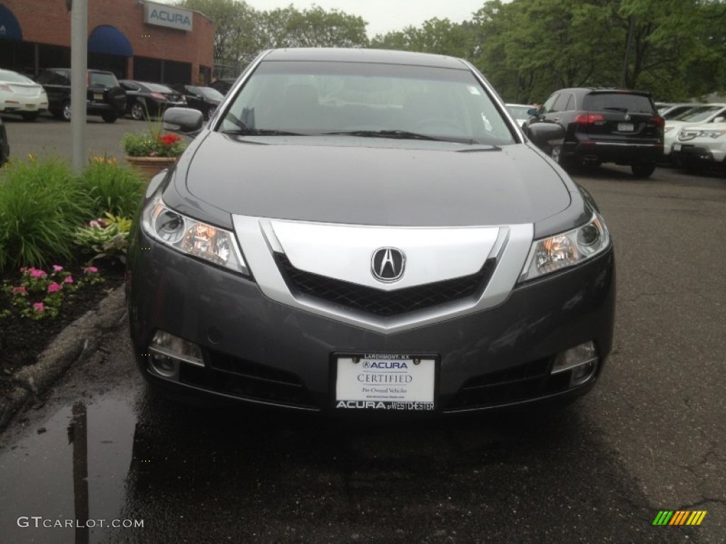 2009 TL 3.7 SH-AWD - Polished Metal Metallic / Umber/Ebony photo #2