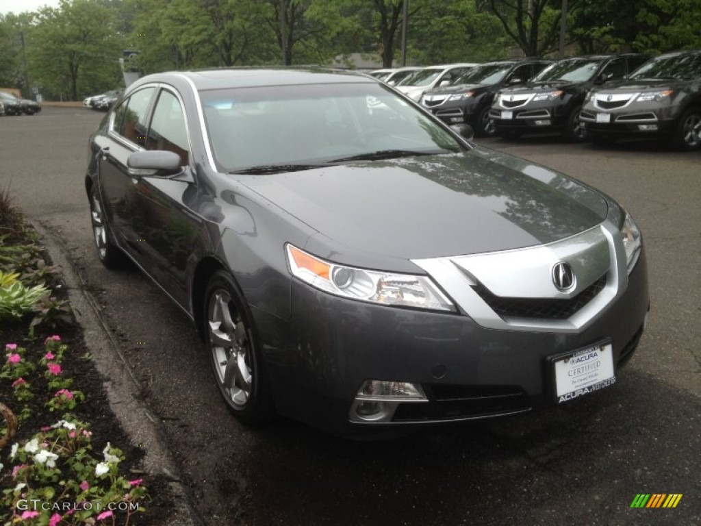 2009 TL 3.7 SH-AWD - Polished Metal Metallic / Umber/Ebony photo #3