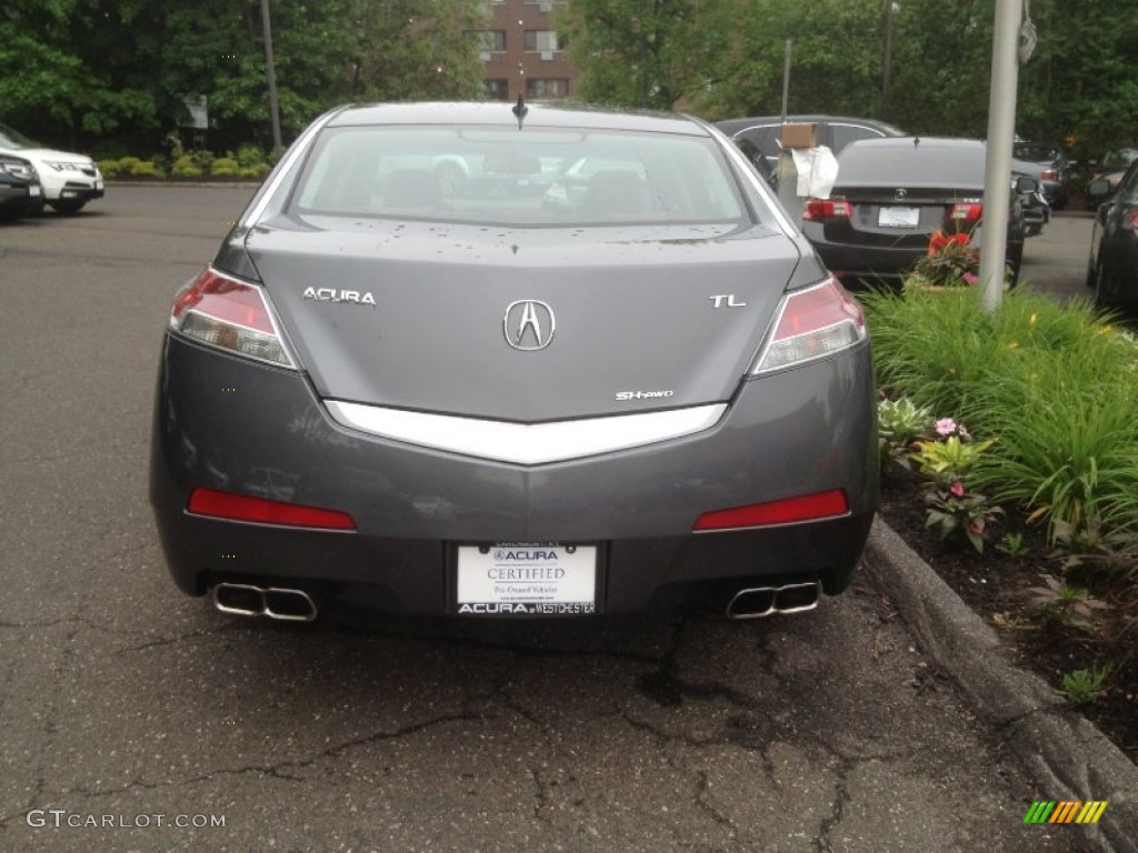 2009 TL 3.7 SH-AWD - Polished Metal Metallic / Umber/Ebony photo #7