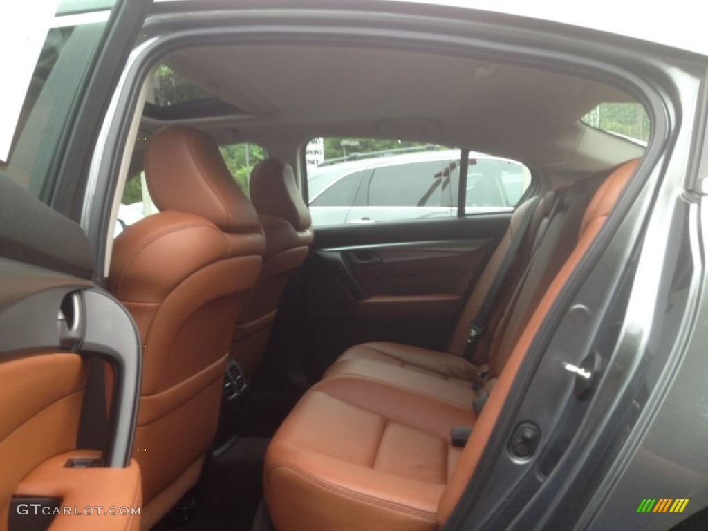 2009 TL 3.7 SH-AWD - Polished Metal Metallic / Umber/Ebony photo #12