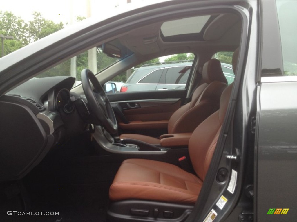 2009 TL 3.7 SH-AWD - Polished Metal Metallic / Umber/Ebony photo #13