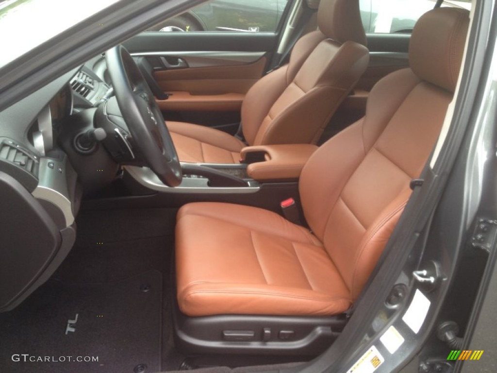 2009 TL 3.7 SH-AWD - Polished Metal Metallic / Umber/Ebony photo #16