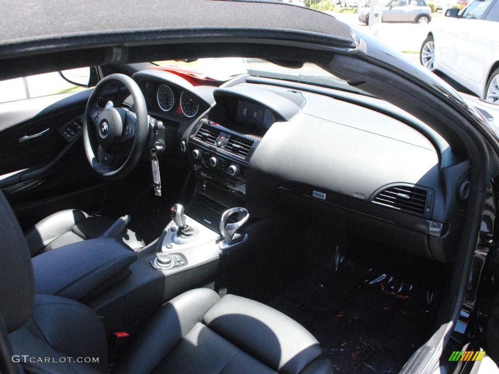 2009 M6 Convertible - Carbon Black Metallic / Black Merino Leather photo #4