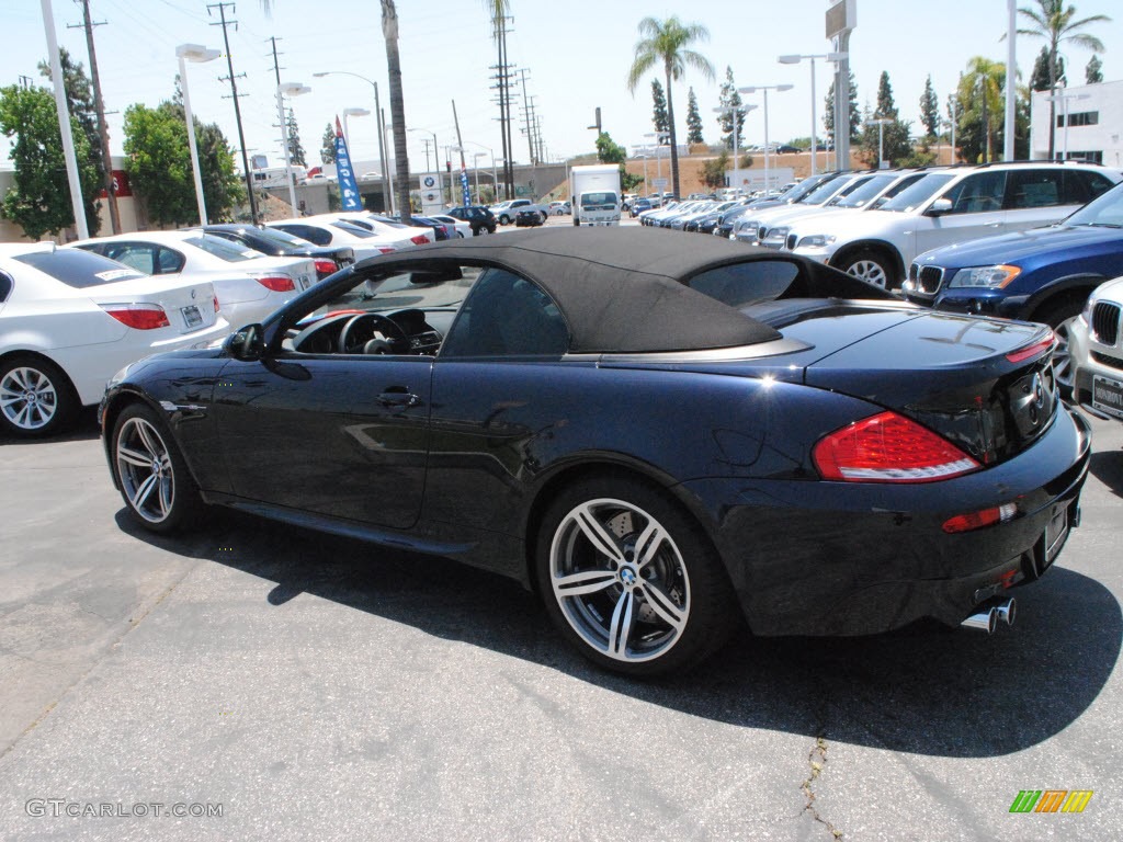2009 M6 Convertible - Carbon Black Metallic / Black Merino Leather photo #10