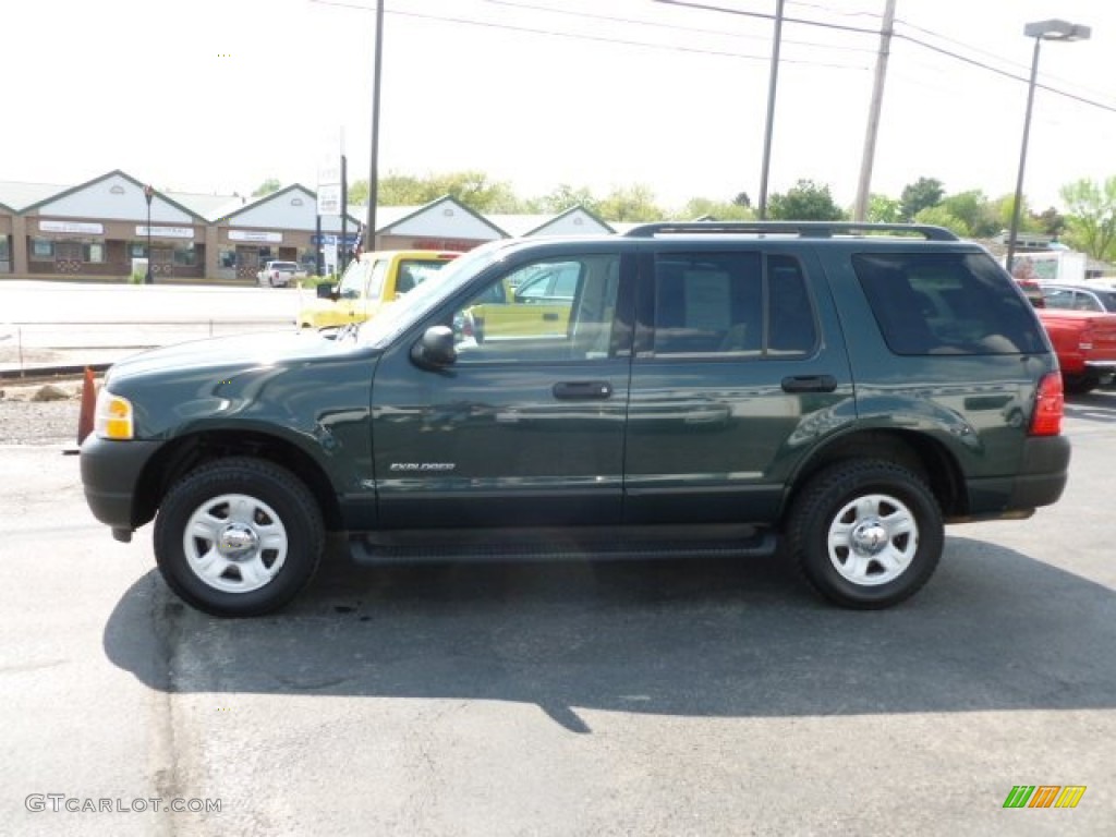 2004 Explorer XLS 4x4 - Aspen Green Metallic / Medium Parchment photo #4