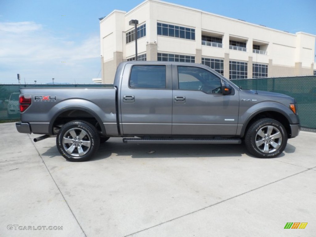 2011 F150 FX4 SuperCrew 4x4 - Sterling Grey Metallic / Black photo #2