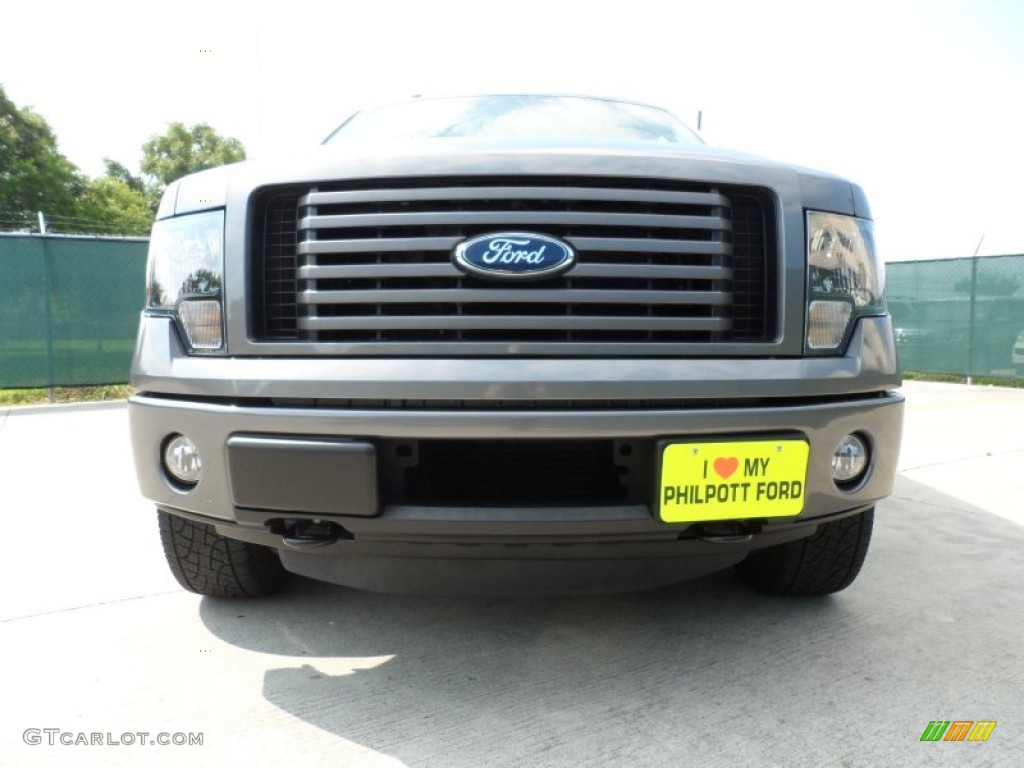 2011 F150 FX4 SuperCrew 4x4 - Sterling Grey Metallic / Black photo #9