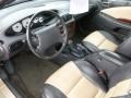 1998 Chrysler Sebring Black/Tan Interior Prime Interior Photo