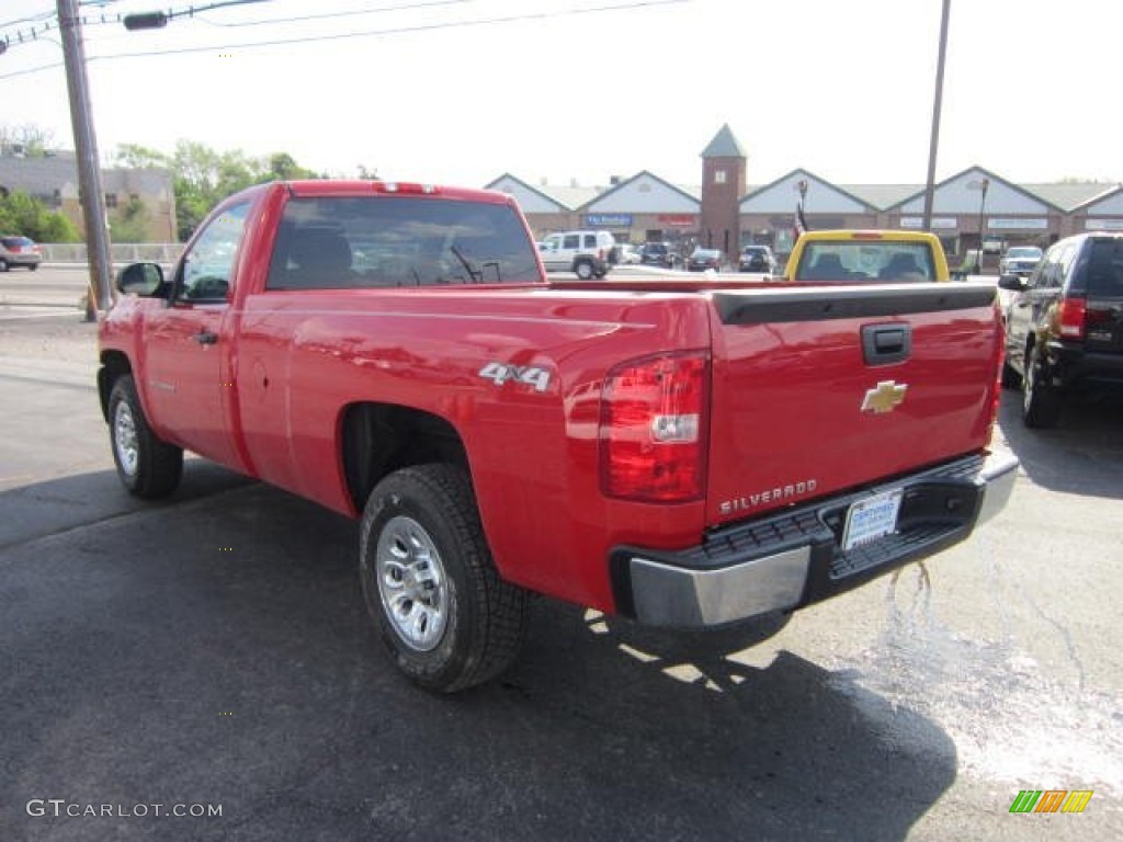 2011 Silverado 1500 Regular Cab 4x4 - Victory Red / Dark Titanium photo #5