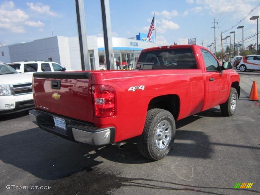 2011 Silverado 1500 Regular Cab 4x4 - Victory Red / Dark Titanium photo #7