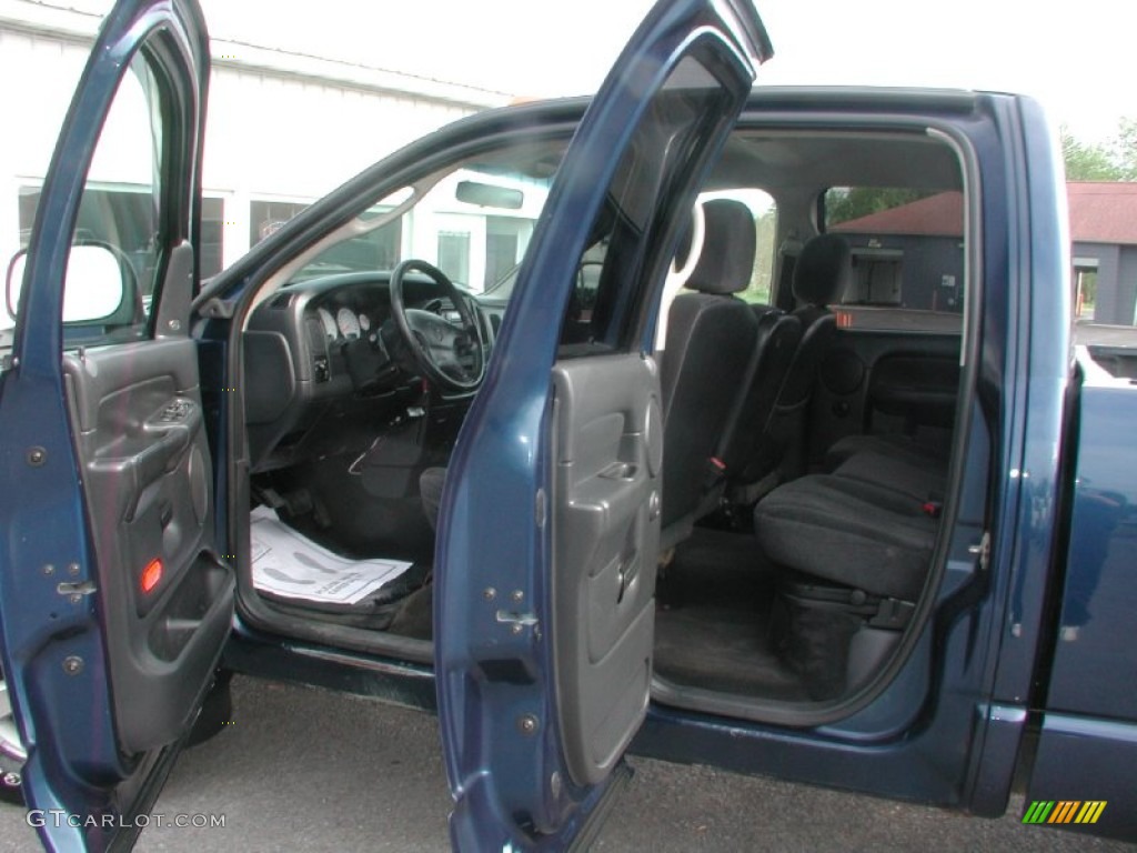 2003 Ram 2500 Laramie Quad Cab 4x4 - Patriot Blue Pearl / Dark Slate Gray photo #28