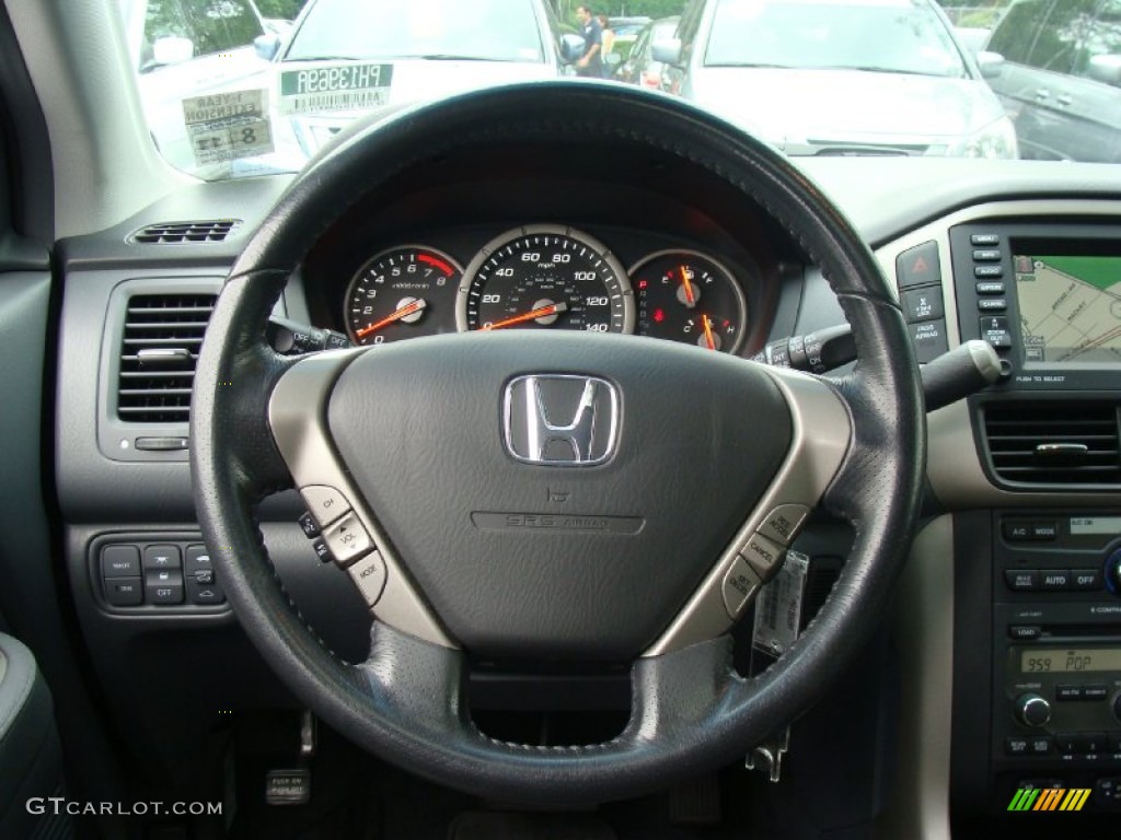 2008 Honda Pilot Ex L 4wd Gray Steering Wheel Photo 65240183