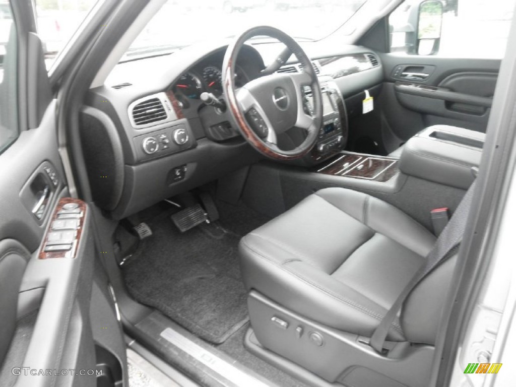 Ebony Interior 2012 GMC Sierra 3500HD Denali Crew Cab 4x4 Photo #65241479