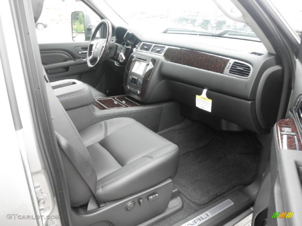 Ebony Interior 2012 GMC Sierra 3500HD Denali Crew Cab 4x4 Photo #65241578