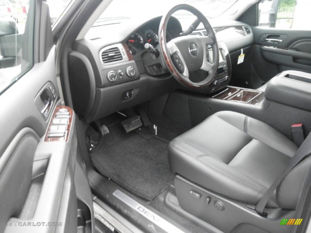 Ebony Interior 2012 GMC Sierra 3500HD Denali Crew Cab 4x4 Photo #65241669
