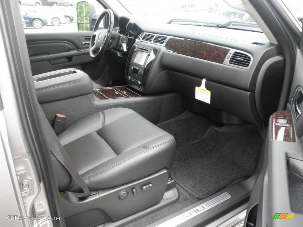Ebony Interior 2012 GMC Sierra 3500HD Denali Crew Cab 4x4 Photo #65241821