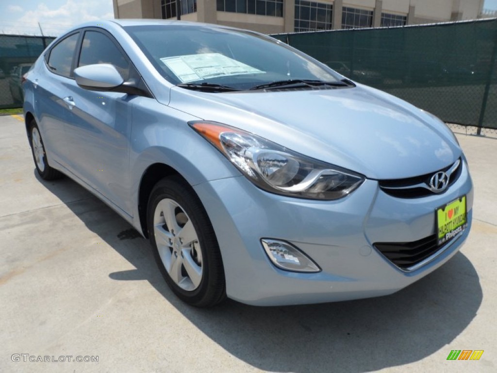 2013 Elantra GLS - Blue Sky Metallic / Beige photo #1