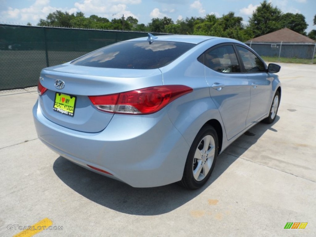 2013 Elantra GLS - Blue Sky Metallic / Beige photo #3