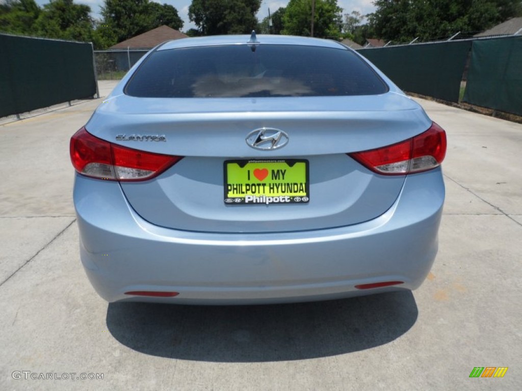 2013 Elantra GLS - Blue Sky Metallic / Beige photo #4