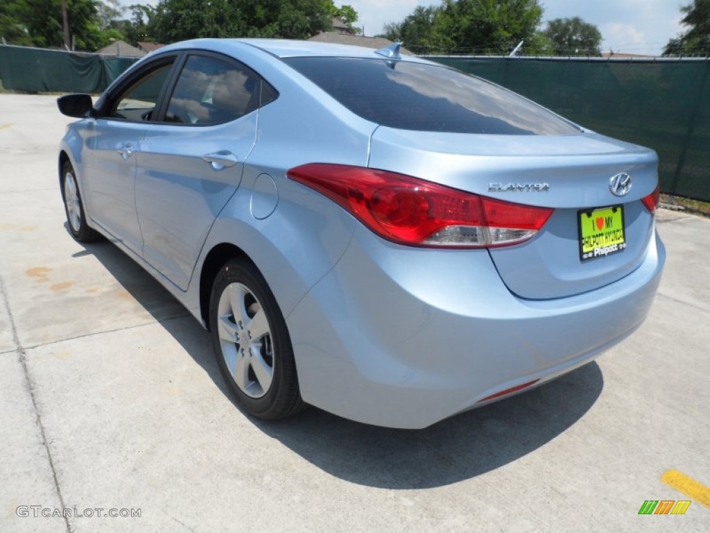 2013 Elantra GLS - Blue Sky Metallic / Beige photo #5
