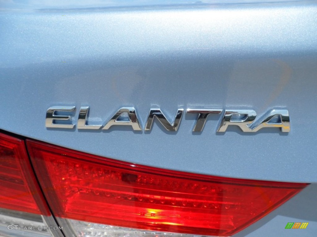 2013 Elantra GLS - Blue Sky Metallic / Beige photo #14