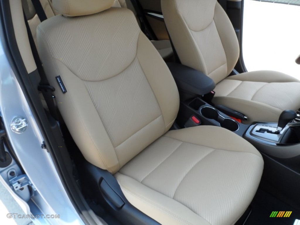 2013 Elantra GLS - Blue Sky Metallic / Beige photo #19