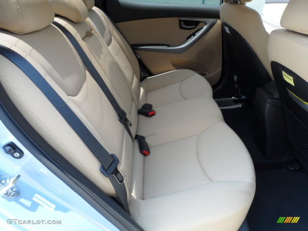 2013 Elantra GLS - Blue Sky Metallic / Beige photo #21
