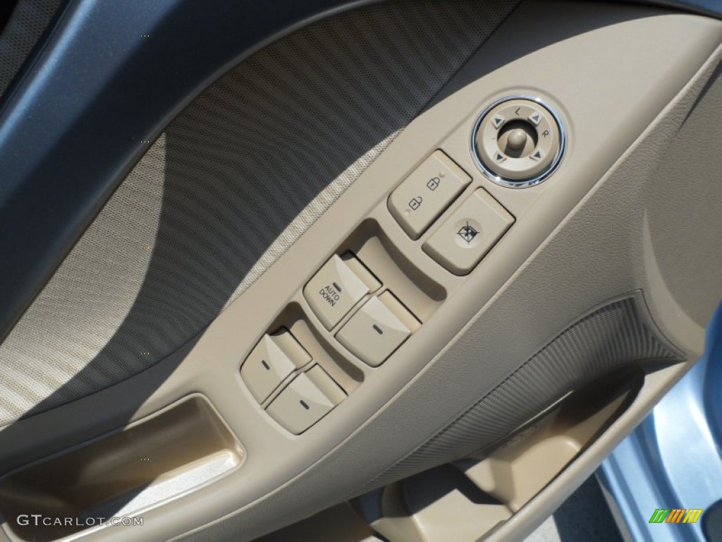 2013 Elantra GLS - Blue Sky Metallic / Beige photo #24