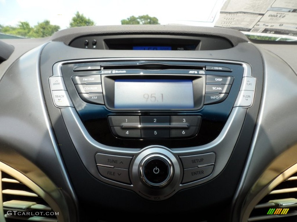 2013 Elantra GLS - Blue Sky Metallic / Beige photo #28