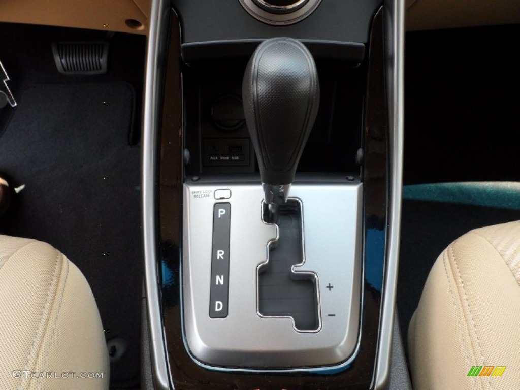 2013 Elantra GLS - Blue Sky Metallic / Beige photo #30