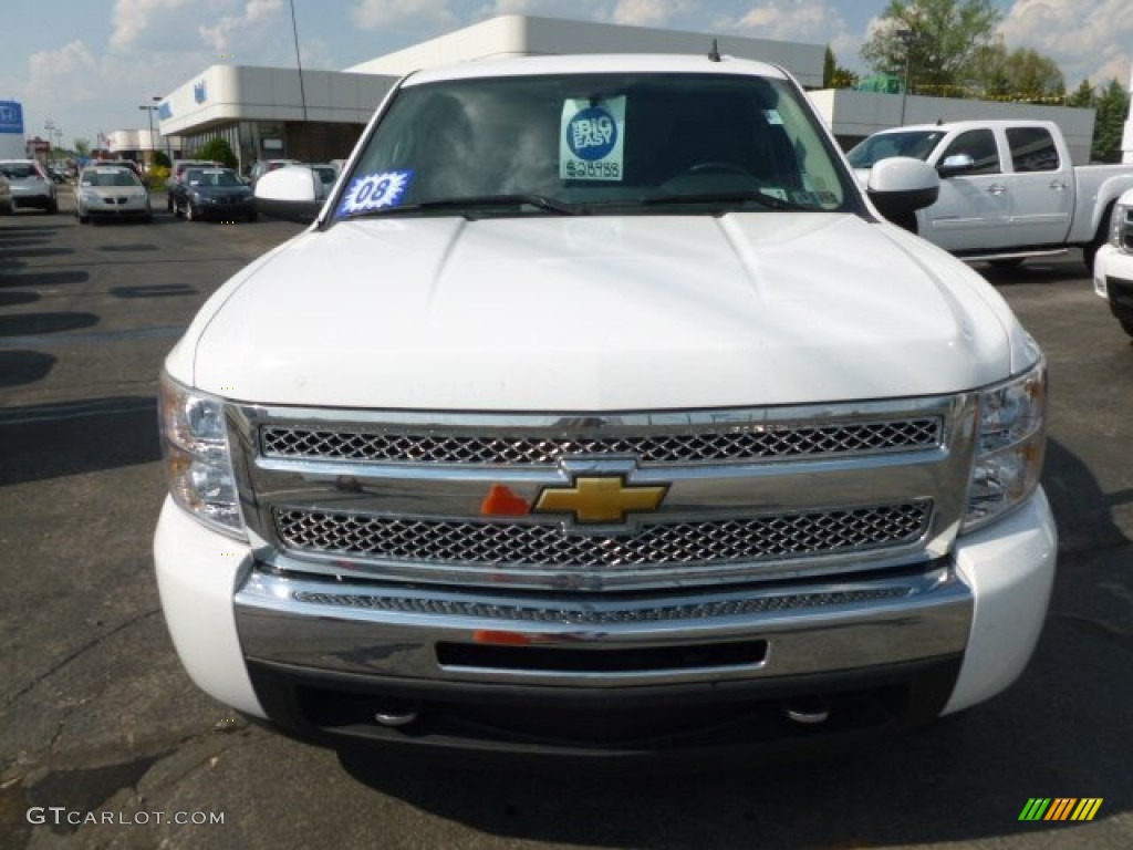 2010 Silverado 1500 LT Crew Cab 4x4 - Summit White / Ebony photo #2