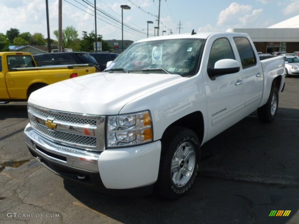 2010 Silverado 1500 LT Crew Cab 4x4 - Summit White / Ebony photo #3