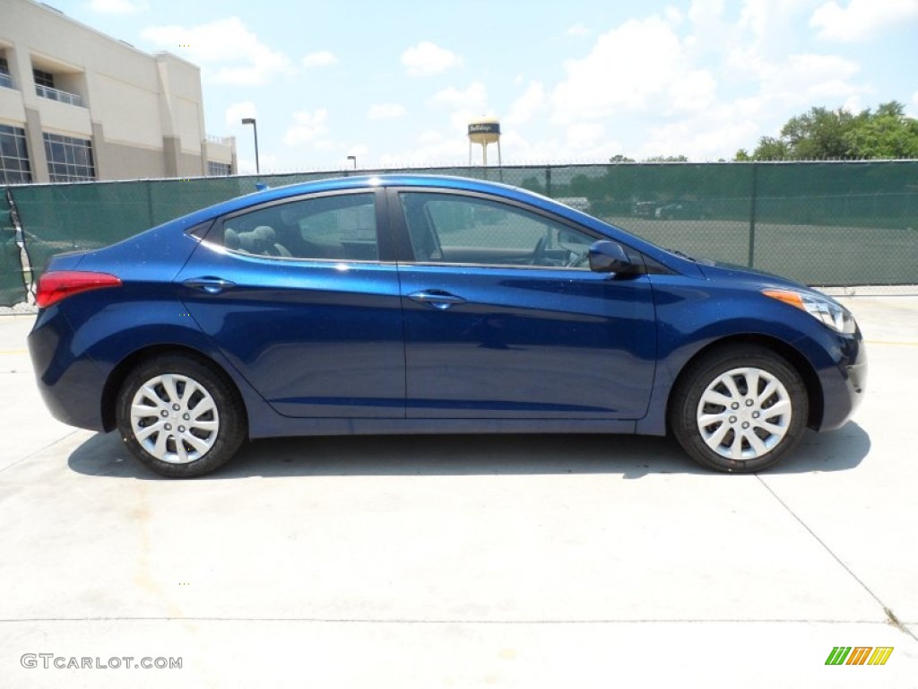 2013 Elantra GLS - Atlantic Blue / Gray photo #2