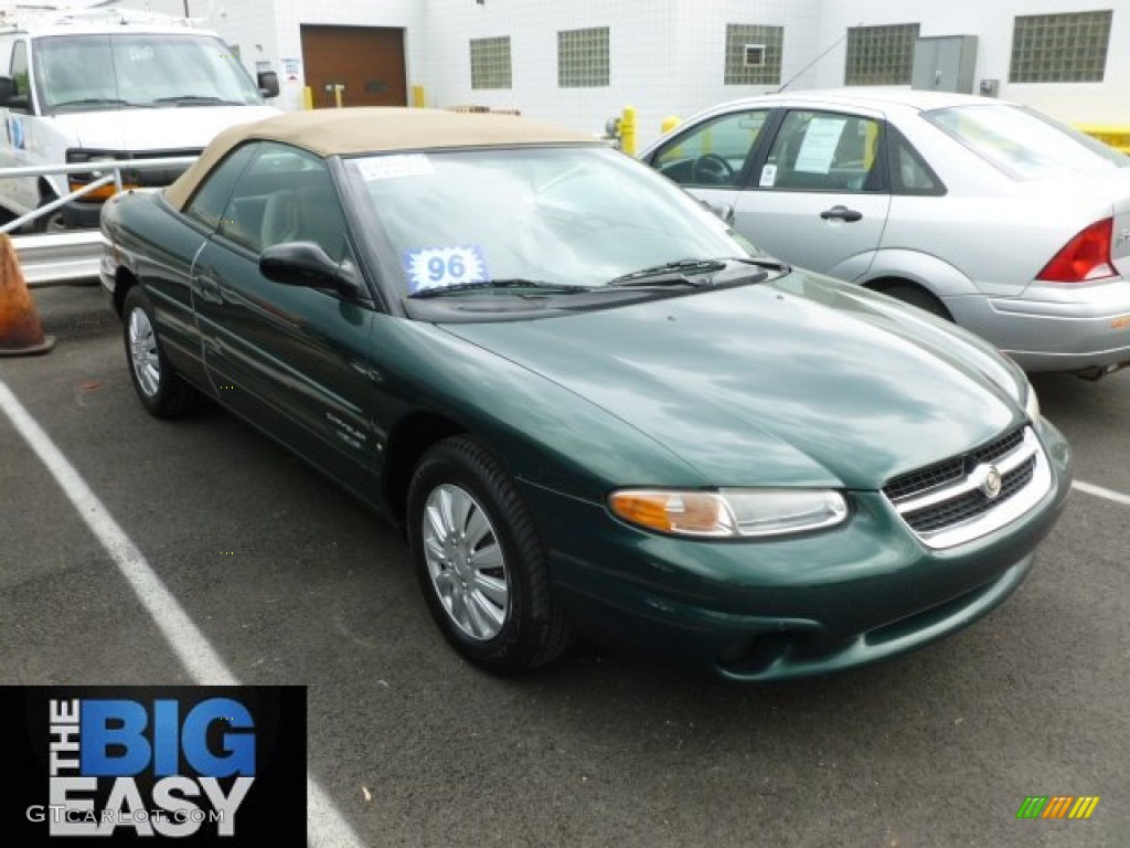 1996 Sebring JX Convertible - Polo Green Pearl / Beige photo #1