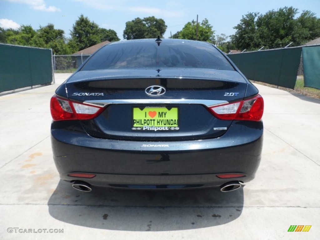 2013 Sonata Limited 2.0T - Pacific Blue Pearl / Camel photo #4