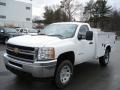 Summit White - Silverado 3500HD WT Regular Cab 4x4 Utility Truck Photo No. 2