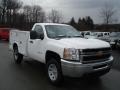 Summit White - Silverado 3500HD WT Regular Cab 4x4 Utility Truck Photo No. 4