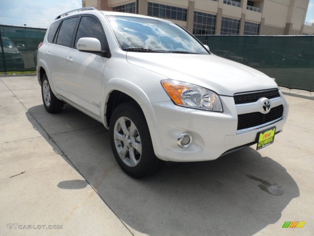 2012 RAV4 Limited - Blizzard White Pearl / Ash photo #1