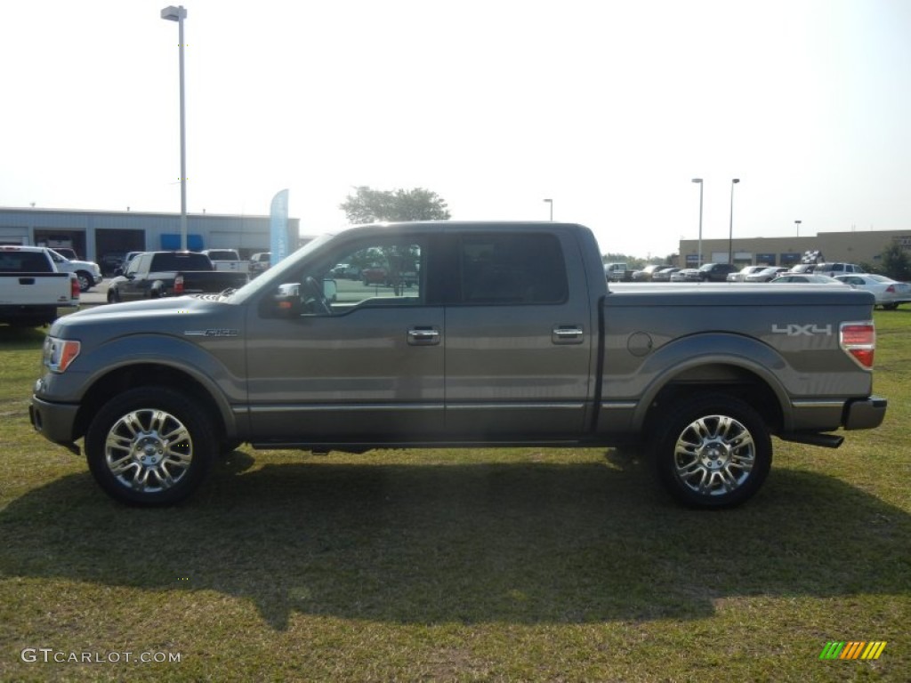 2010 F150 Platinum SuperCrew 4x4 - Sterling Grey Metallic / Tan photo #5