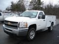 2012 Summit White Chevrolet Silverado 3500HD WT Regular Cab 4x4 Commercial  photo #2