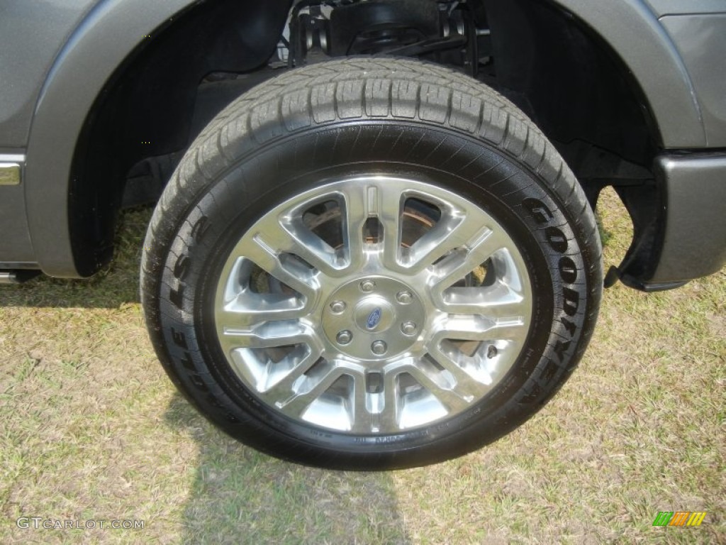 2010 F150 Platinum SuperCrew 4x4 - Sterling Grey Metallic / Tan photo #27