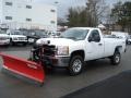 Summit White - Silverado 3500HD WT Regular Cab 4x4 Plow Truck Photo No. 2