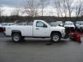 Summit White - Silverado 3500HD WT Regular Cab 4x4 Plow Truck Photo No. 5