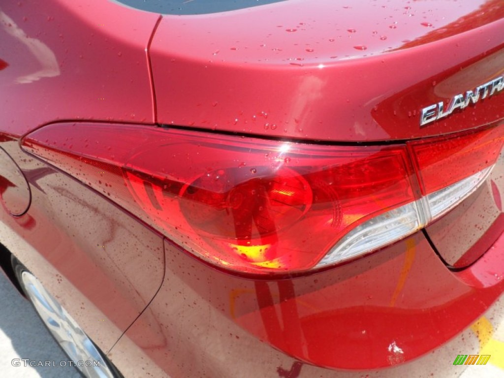 2012 Elantra Limited - Red Allure / Beige photo #15