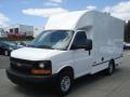 Summit White - Express Cutaway 3500 Commercial Moving Truck Photo No. 2